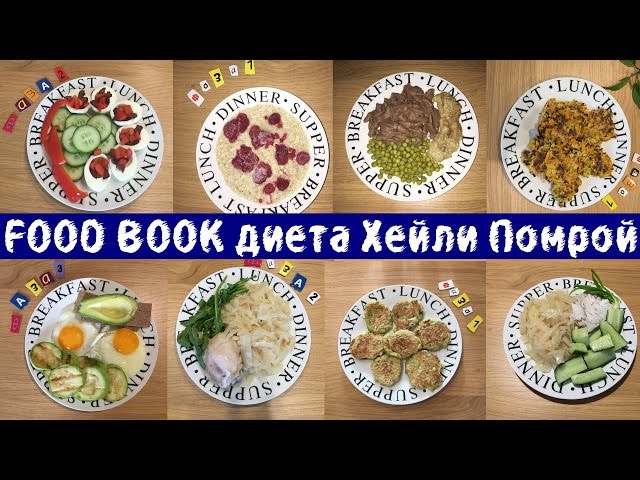 Foodbook рациона на неделю диеты Хейли Помрой