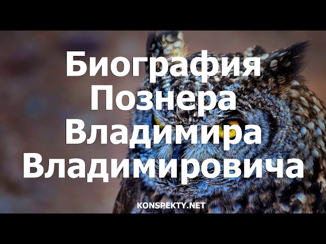 Биография Познера Владимира Владимировича